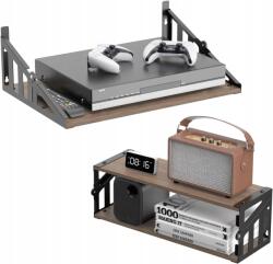  Fali polc Összecsukható Fa Dupla felhasználás 42, 8x15, 5x14, 5 cm (X001XHREJR)