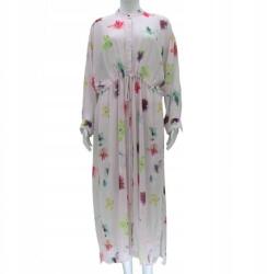 Religion Átlátszó Rózsaszín Mintás Ruha (40) (379281)