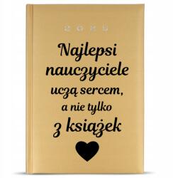 FunnyCase Naptár 2025 Arany Pedagógusnapra Pedagógusnak Szívvel Tanítasz (Kalendarz Dla Nauczyciela 2025)