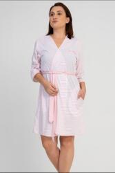 Vienetta Női rövid fürdőköpeny 3/4 ujjú Plus Size 1061230000 Vienetta 5XL rózsaszín (1061230000)