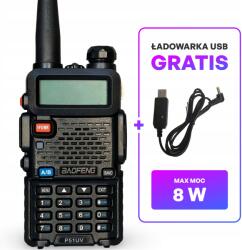 Baofeng UV5R 8W 1800mAh Rövidhullámú (Zestaw akumulatorów TYPE-C)