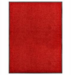 vidaXL Lábtörlő mosható, piros, 90 x 120 cm (8720286064764)