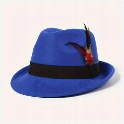  Bajor filc kalap kék fedora oktoberfest tirol trachten 50-57 (689335898256)