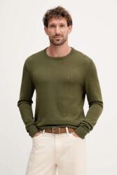 Tommy Hilfiger pamut pulóver könnyű, MW0MW39999 - zöld XL