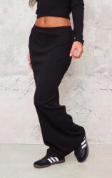 Prettylittlething Fekete Bordázott Testhezálló Klasszikus Maxi Szoknya Prettylittlething 36