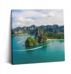 Wallfluent Fotó Vászonkép Canvas Edzőterem Nyomtatott Dekoráció Thaiföld sziget 60x60 cm (010030010270000076025)