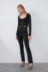 ZARA Egyenes Szabású, Mintás Nadrág Övkötővel (L) (219932)