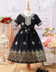 Shein Fekete Gyerek Hímzett Ruha