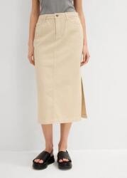 Bonprix Twill Szoknya, Size 36, cipzárral, bézs