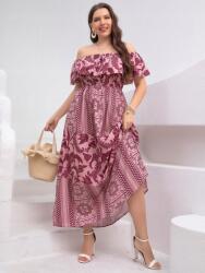 Shein IC76104 Shein Ruha Spanyol Nyitott Vállú Virágmintás Boho (28) 54