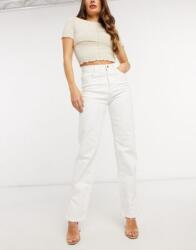 Femme Luxe Farmer Nadrág Fehér Egyenes 34 1ZAI