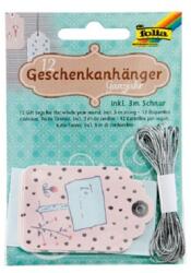 FOLIA Ajándékkártya 12db motívummal + zsínór