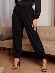 Shein Fekete Egyenes Nadrág 3XL