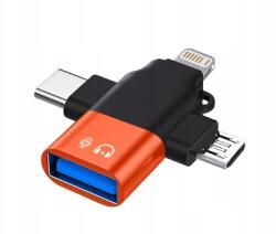 3 az 1-ben Usb Type-C Otg adapter, 3.0 Type-C iPhone Micro Usb Android (6949598556046)