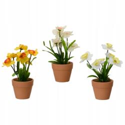 Kaemingk Mesterséges tavaszi növény nárcisz cserépben 18cm (sztuczna roślina)