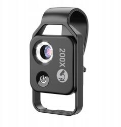 APEXEL Objektív Hordozható Digitális Mikroszkóp Telefonhoz Erős Nagyítás 200x (APL-MS002)