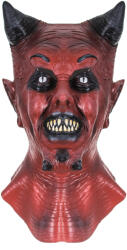 Korbi Professzionális latex Szuper Ördög Devil Szörny