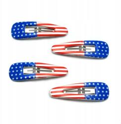  Hajcsatok hajgumik Amerikai Zászló 4 db (0756 SA)