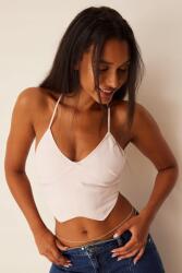 NA-KD Rózsaszín Rövid Felső Vékony Kötött Vállpántok Nyitott Hát Na-kd 34