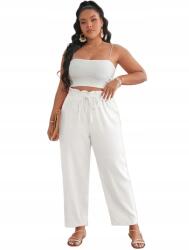 Shein Curve Fehér, Casual , Egyenes Derekú Nadrág 42 XL__XL