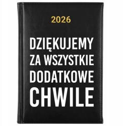 FunnyCase Naptár Fekete A5 2026 Pedagógusnapi Köszönetnyilvánítás Pedagógusnak (Kalendarz 2026 Czarny Dla Nauczyciela)