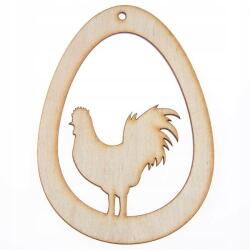 Loveart Scrapki fa kakas medál tojásban Loveart 9, 5cm Dekoráció (LOV-Sklejka)