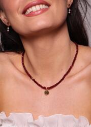 Bring Bordó jáde nyaklánc medállal