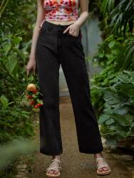 Shein DC22212 Shein Egyenes Fekete Farmernadrág L