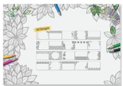 Sigel Könyökalátét, 595x410 mm, felnőtt színezővel, SIGEL (HO580) - nyomtassingyen