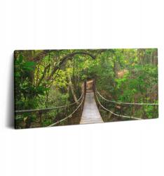 Wallfluent Vászonkép Canvas Tartós Fali Iroda Híd A Dzsungelben Khao Yai 100x50 (010030010010000001816)