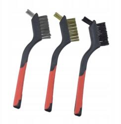 Dedra 3 darabos kefekészlet, 3 soros, 180 mm, kétszínű markolat (2001P72)