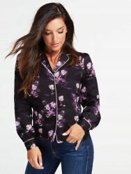 GUESS Fekete Gombos Ing, Size S, poliészter, galléros, hosszú ujjú (380296)