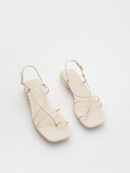 Reserved LC95121 Bézs Kis Sarkú Szandál Valódi Bőr (37) 37 (7855S-00X)