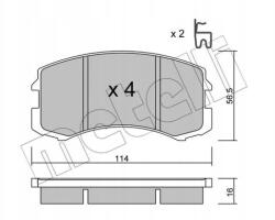 Metelli Fékbetét. mitsubishi Lancer 03- 22-0736-0/MET