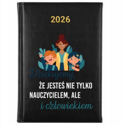 FunnyCase Naptár Fekete A5 2026 Pedagógusnapra Te Nem Csak Tanár vagy (Kalendarz 2026 Czarny Dla Nauczyciela)