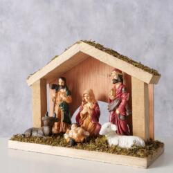 BOLTZE Karácsonyi Jelenet Kézzel Festett Karácsonyi Család 15x11 cm (2052695)