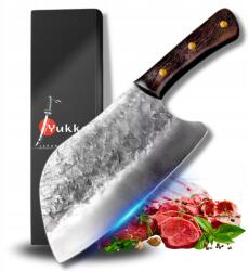 Yukko Japan Bárd Japán Kézzel Kovácsolt Séf Kés Doboz Yukko Japan Ajándék (Tasak Nóż Japoński Ręcznie Kuty Szef Kuchni)