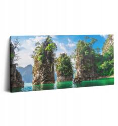 Wallfluent Vászonkép Előszobába Kortárs Tó Fák Természet 100x50 cm (010030010010000088509)