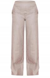 Prettylittlething Szürke Csíkos Egyenes Szárú Nadrág Prettylittlething 42-ES