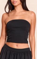 Prettylittlething Fekete Klasszikus Nyitott Vállú Felső Prettylittlething 38-AS