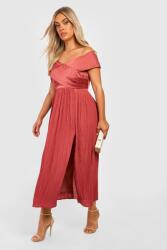 Boohoo IC27105 Boohoo Fodros Bardot Ruha Nyitott Vállakkal (33) 8XL