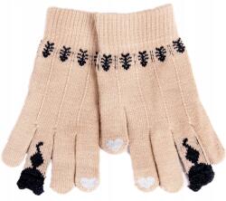 YOCLUB Yo Öt Ujjas Kislány Kesztyű Macska Bézs 14