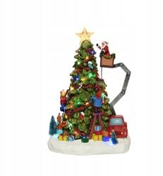 Lumineo Város, falu karácsonyi jelenet led 27cmx39cm (szopka domek świąteczny święta)