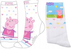EplusM Lány Zokni Mese Malac Peppa pamut fehér szív mintás 31/34 D082L