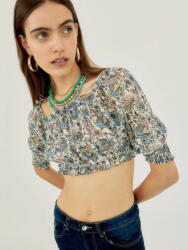 Silvian Heach Szürke Mintás Top, Size M, viszkóz, ráncolás (471505)