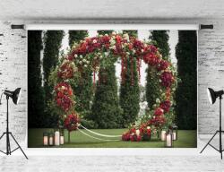 Kate Fotós háttér Kate ománi esküvői koszorú karácsonyfa háttér gyertyák (2CXP)