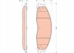 TRW GDB4601 Fékbetét készlet
