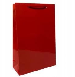 DEKOR-PAK Papírzacskó laminált piros táska A5-ös méret 10 db-os szett