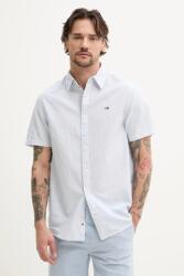 Tommy Hilfiger lenvászon ing férfi, galléros, regular, DM0DM20894 - kék S