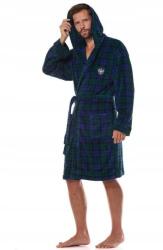 L&L Pedro férfi fürdőköpeny L&L - sötétkék, hosszú, elegáns és kényelmes (5903672834797)
